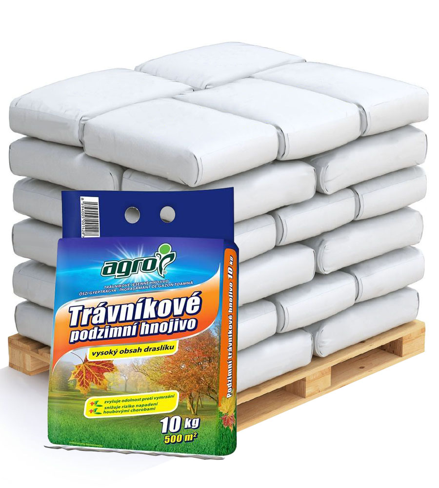 AGRO Podzimní trávníkové hnojivo Paleta 80 x 10 kg