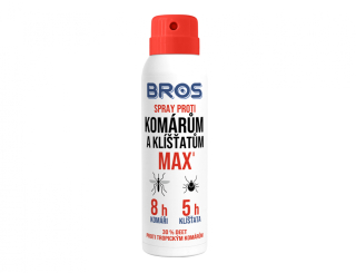 BROS Repelent MAX proti komárům a klíšťatům 90ml